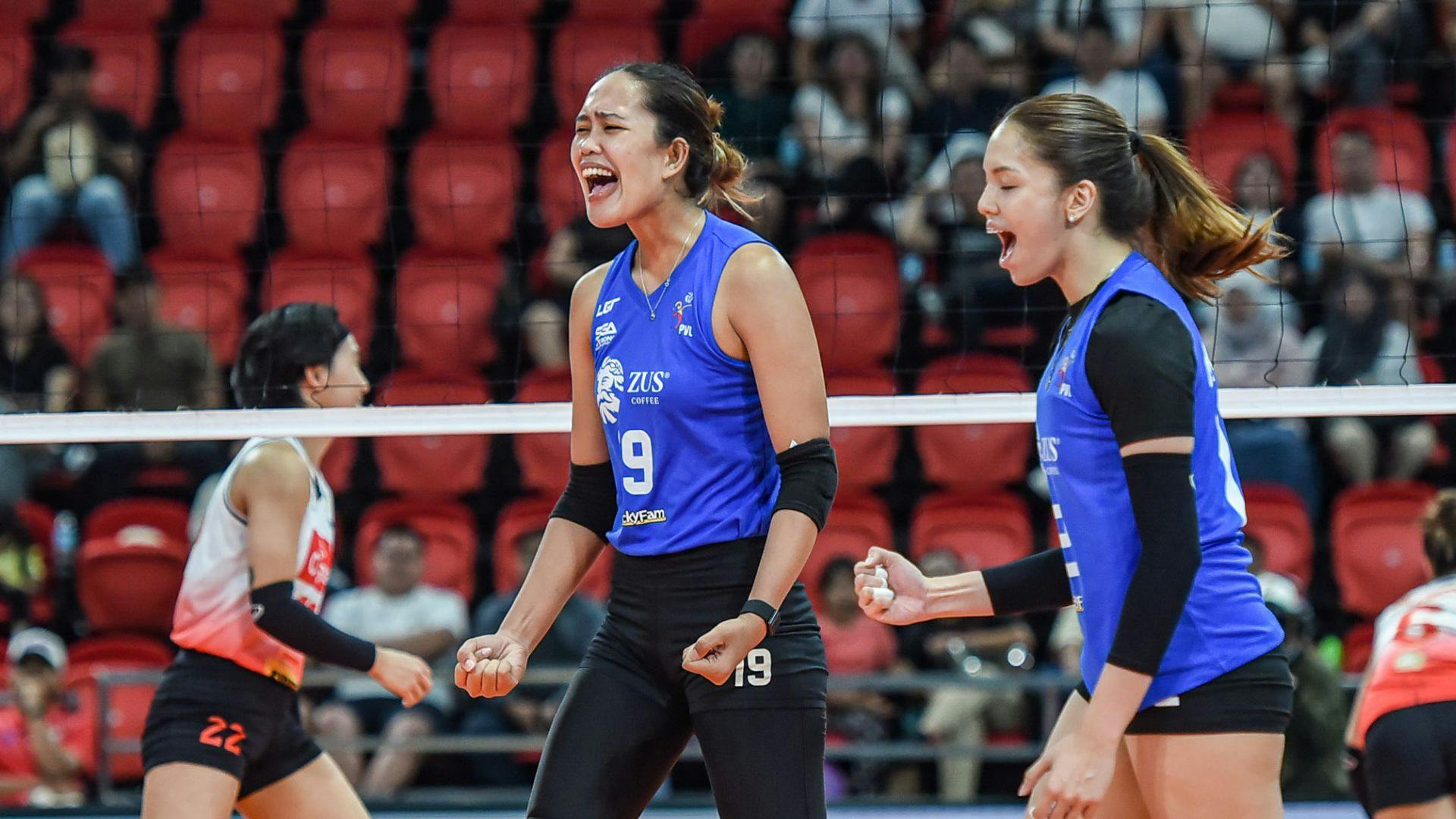 Riza Nogales, ZUS Coffee out to pull off major upset vs PLDT in PVL Invitational